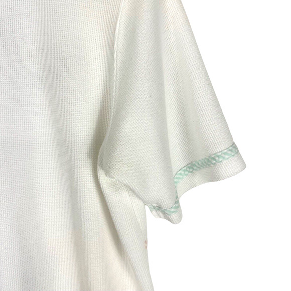 Vintage Koret Francisca Beachy Cardigan Knit Sweater Sunglasses Sailboats Size S - Picture 7 of 10